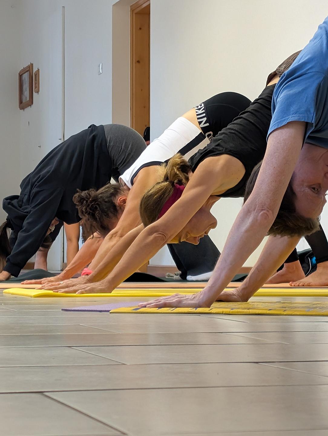Yoga nature alps Dolomites